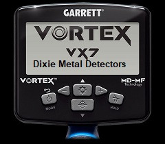 Garrett Vortex 7with MD-Multi-Frequency Waterproof to 16 feet! Garrett Vortex 7with MD-Multi-Frequency Waterproof to 16 feet!